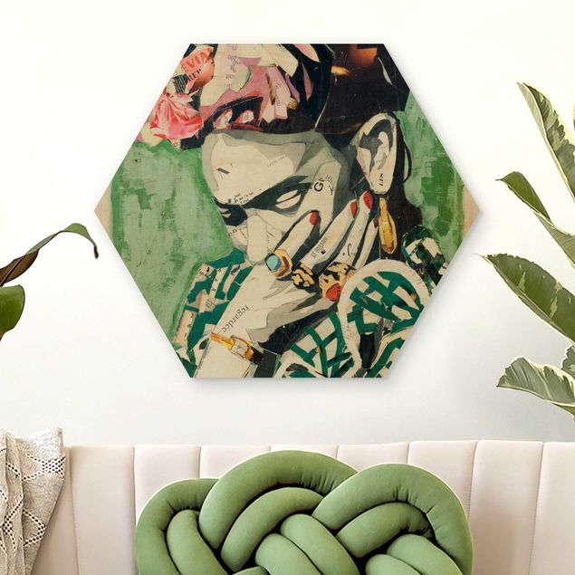 Wanddeko Schlafzimmer Frida Kahlo - Collage No.3