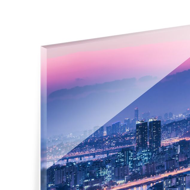Wanddeko Fotografie Skyline von Seoul