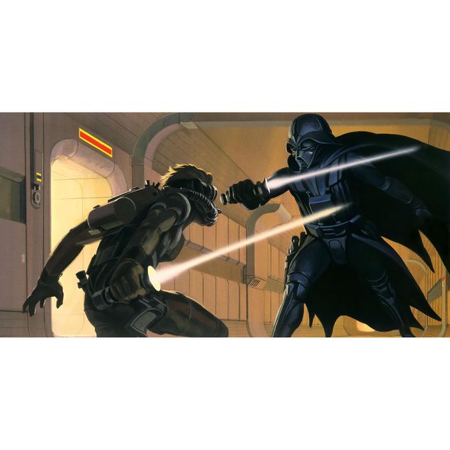 Wanddeko Büro Star Wars Classic RMQ Vader vs Luke