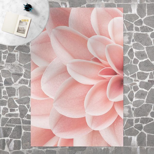 Wanddeko Flur Dahlie Rosa Blütenblätter Detail