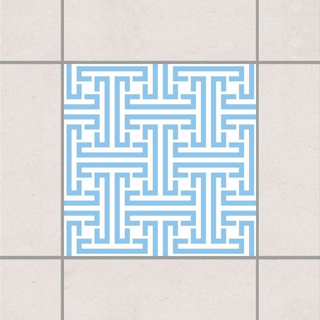 Küche Dekoration Dekoratives Labyrinth Light Blue