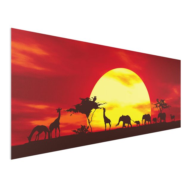Wanddeko Afrika Sunset Caravan