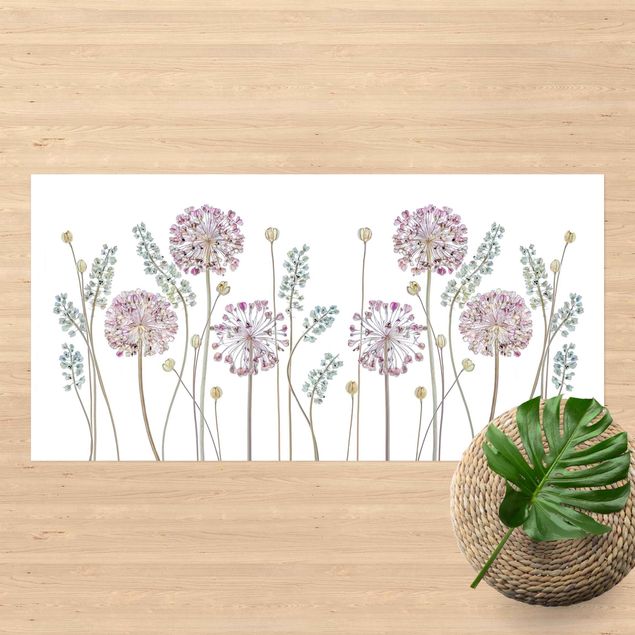 Wanddeko Flur Allium Illustration