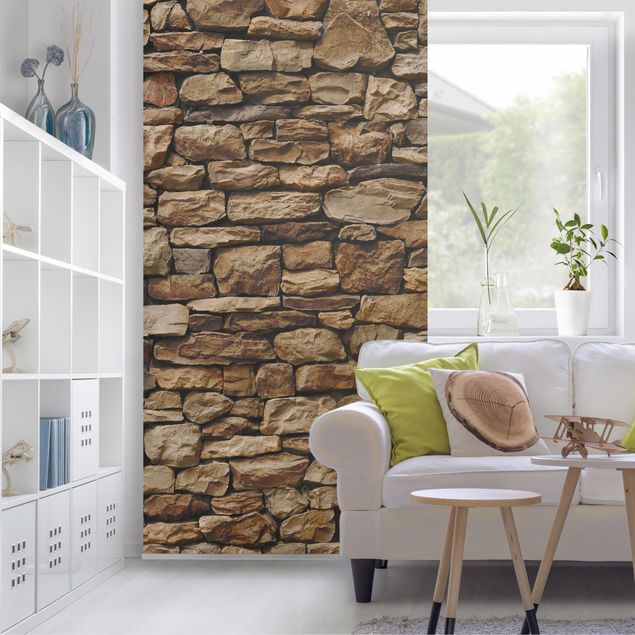 Wanddeko Schlafzimmer Amerikanische Steinwand