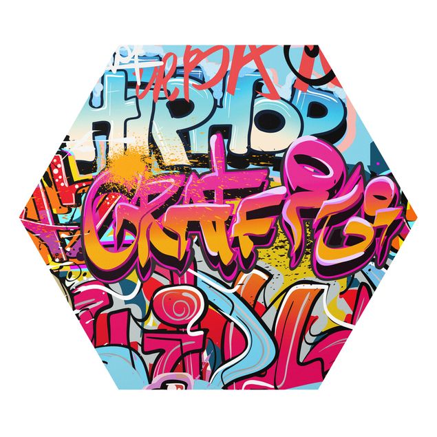 Wanddeko Jugendzimmer HipHop Graffiti