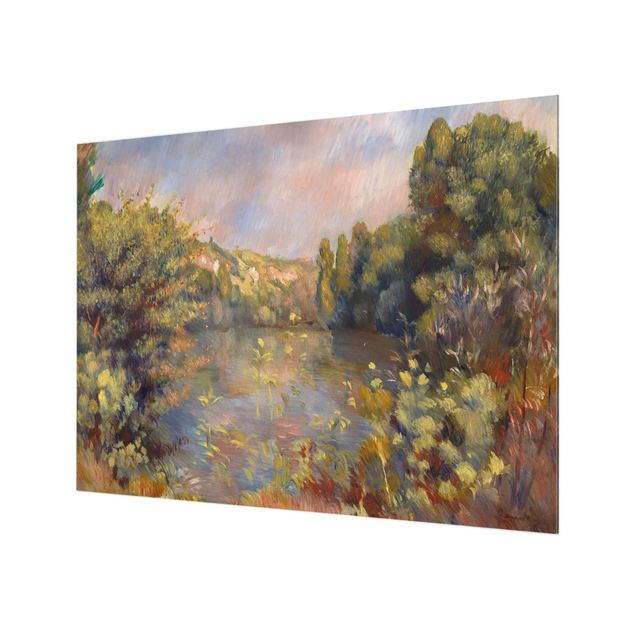 Wohndeko Wald Auguste Renoir - Landschaft mit See