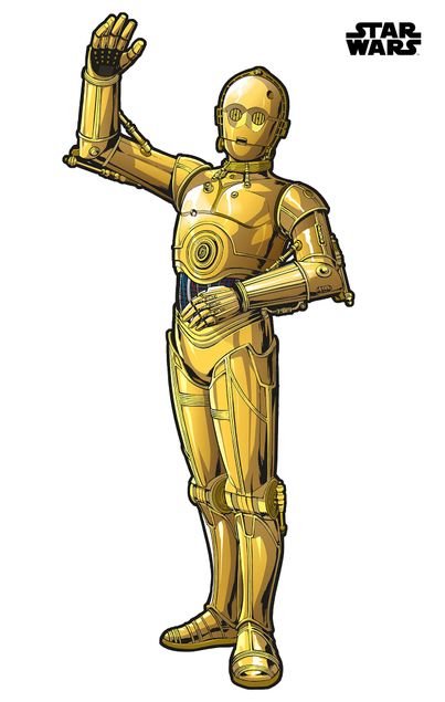 Kinderzimmer Deko Star Wars XXL C-3PO