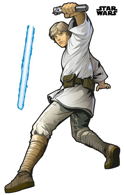 Deko Kinderzimmer Star Wars XXL Luke Skywalker