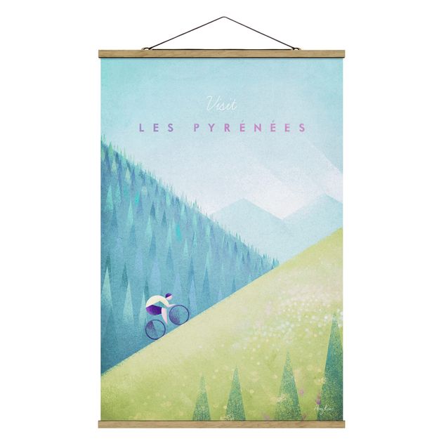 Wanddeko Esszimmer Reiseposter - Die Pyrenäen