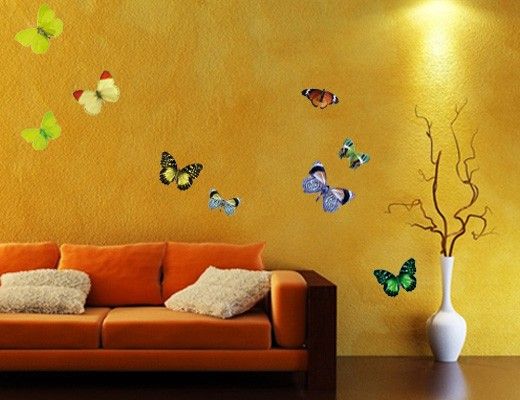 Kinderzimmer Deko No.32 Schmetterlinge Set1