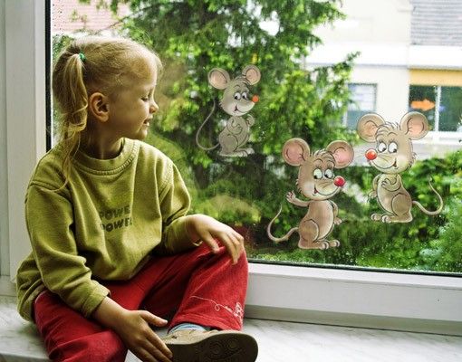 Deko Kinderzimmer Mäuse Set
