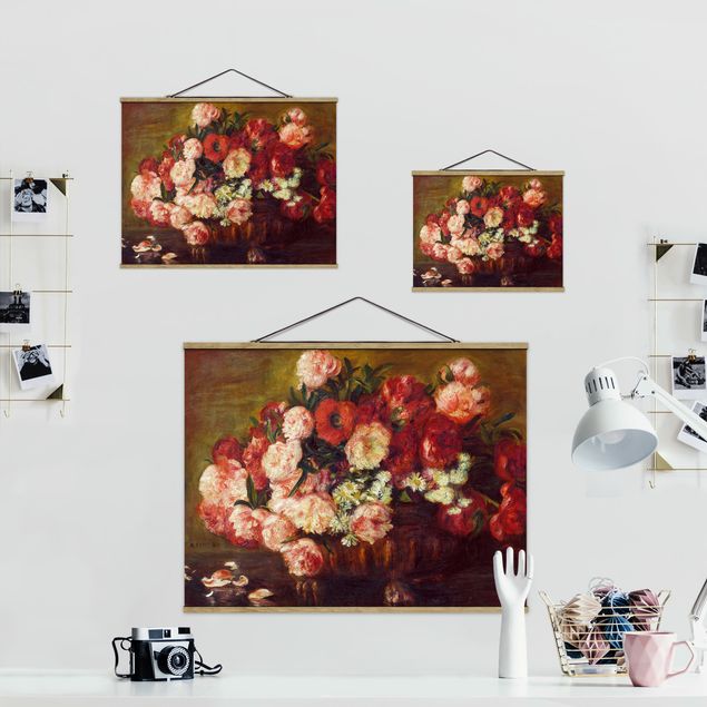 Wanddeko Büro Auguste Renoir - Stillleben mit Pfingstrosen