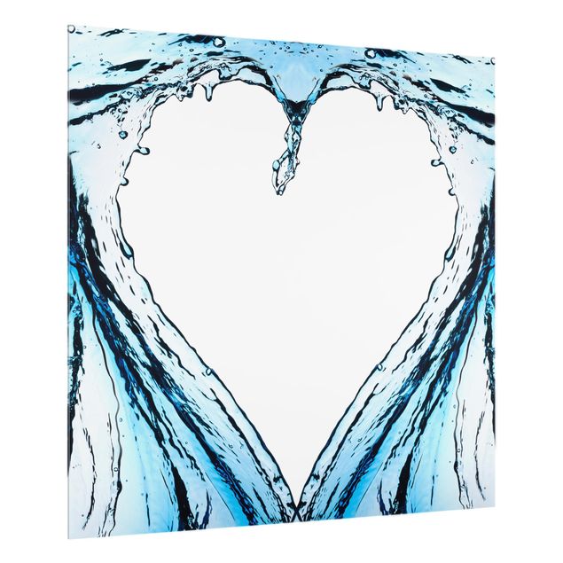 Glas Spritzschutz - Fluid Heart - Quadrat - 1:1
