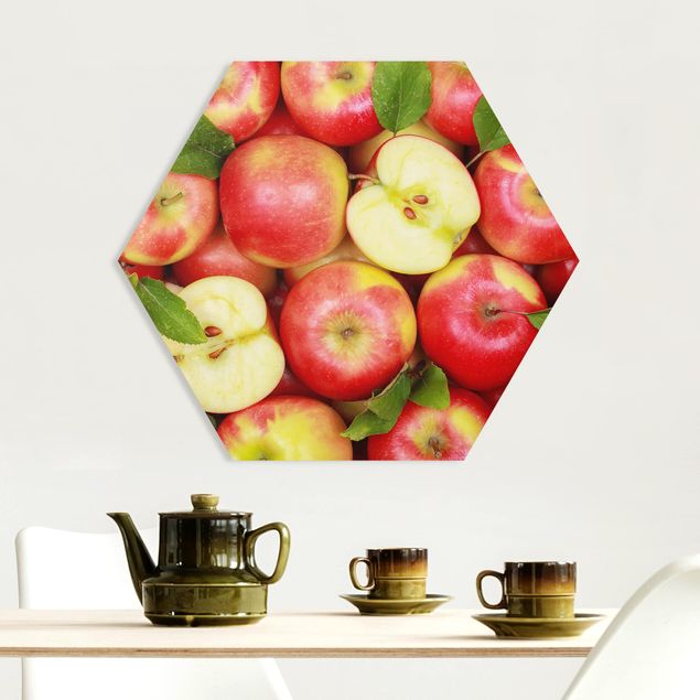 Wanddeko Esszimmer Saftige Äpfel