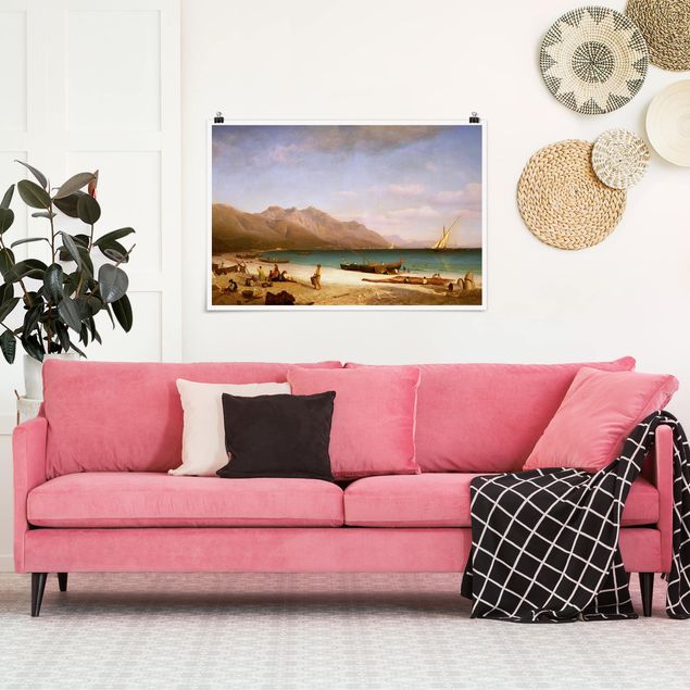 Wanddeko Schlafzimmer Albert Bierstadt - Der Golf von Salerno