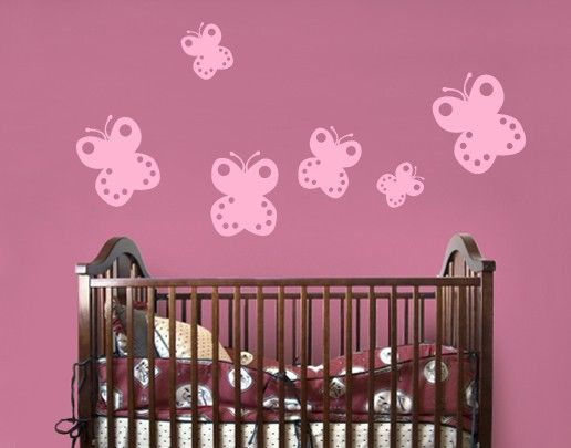Kinderzimmer Deko No.UL425 Baby Schmetterling Set