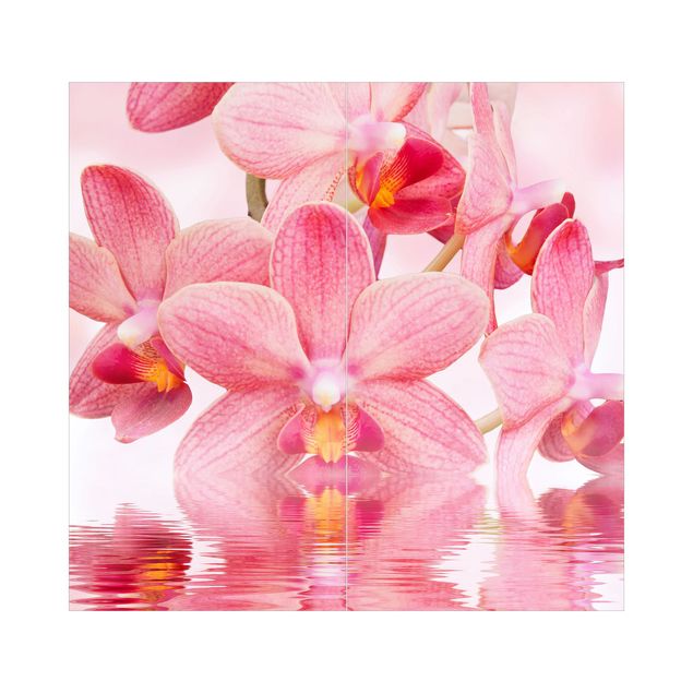 Deko Orchidee Rosa Orchideen auf Wasser