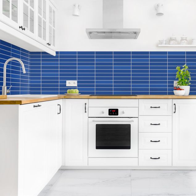 Wanddeko Küche Metro Fliesen - Blau