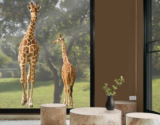 Deko Kinderzimmer Zwei Giraffen