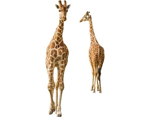 Wanddeko Schlafzimmer Zwei Giraffen