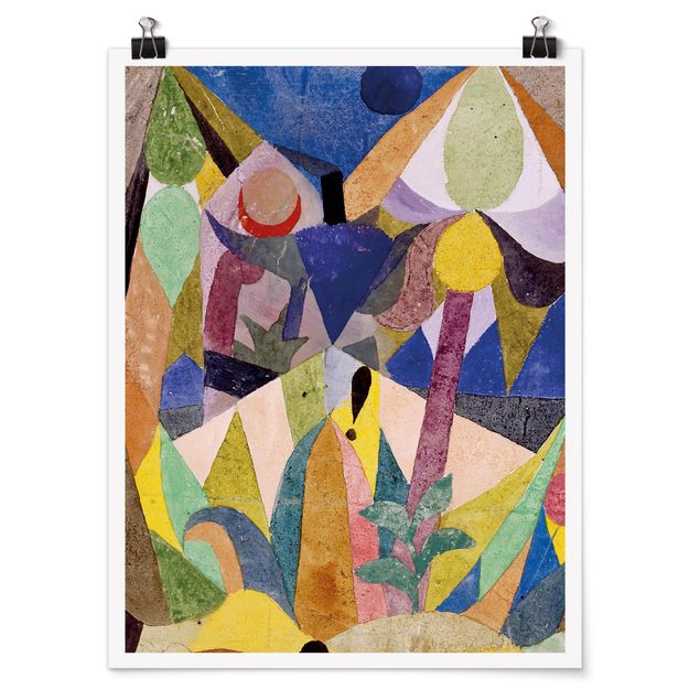 Wanddeko Esszimmer Paul Klee - Mildtropische Landschaft