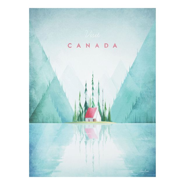 Wanddeko Wohnzimmer Reiseposter - Canada