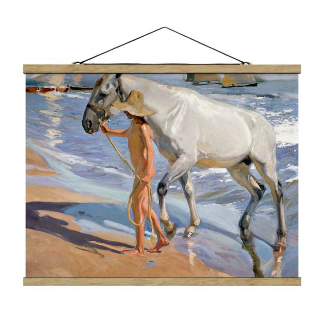 Wanddeko Esszimmer Joaquin Sorolla - Das Bad des Pferdes