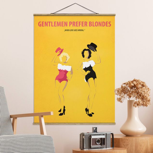 Wanddeko Wohnzimmer Filmposter Gentlemen Prefer Blondes