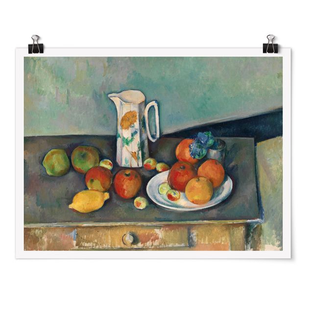 Wanddeko Flur Paul Cézanne - Stillleben Milchkrug