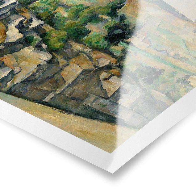 Wanddeko grün Paul Cézanne - Hügelige Landschaft