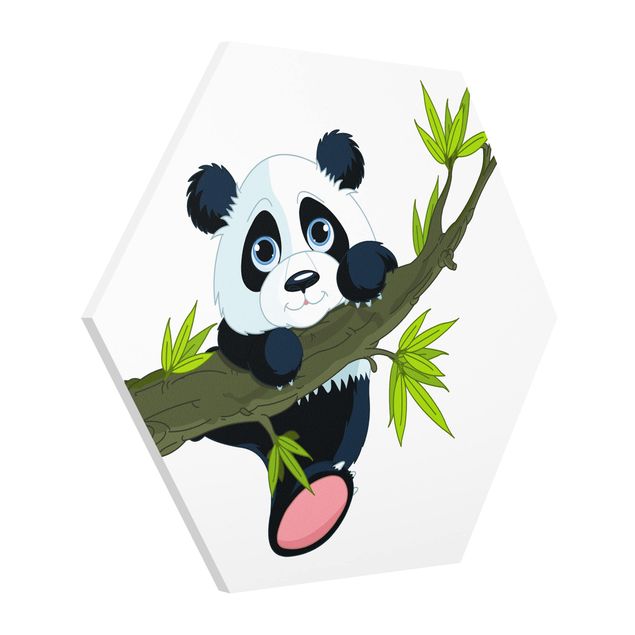 Wanddeko Mädchenzimmer Kletternder Panda