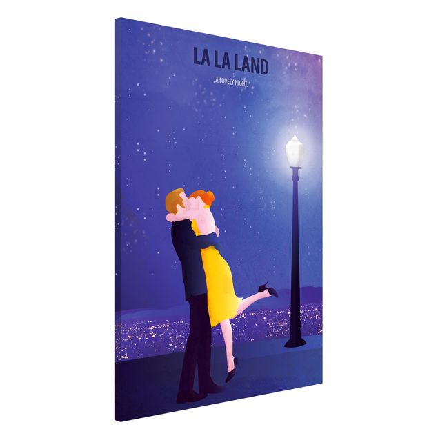 Wanddeko blau Filmposter La La Land II
