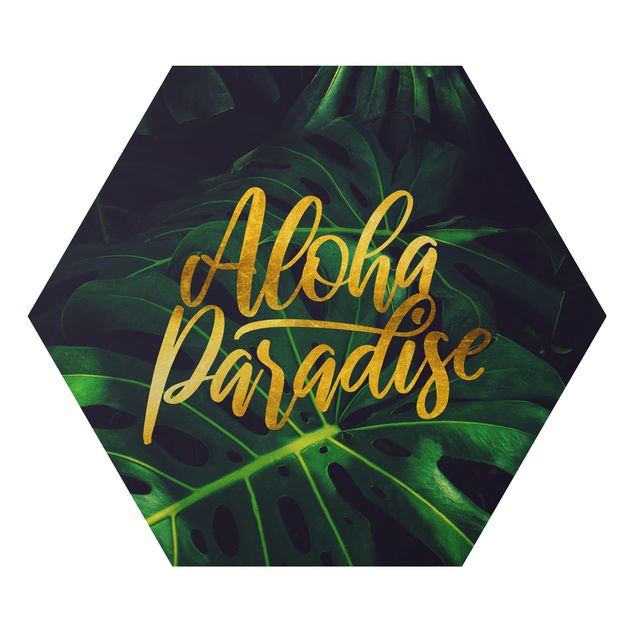 Wanddeko Büro Dschungel - Aloha Paradise