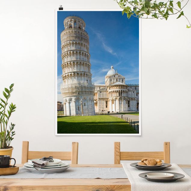 Wanddeko Architektur Der schiefe Turm von Pisa