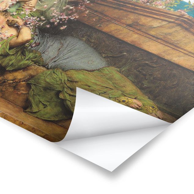 Wanddeko Treppenhaus Sir Lawrence Alma-Tadema - Im Rosengarten