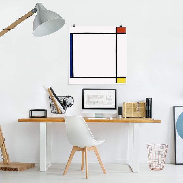 Wanddeko Küche Piet Mondrian - Komposition III