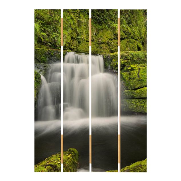 Wanddeko grün Lower McLean Falls in Neuseeland
