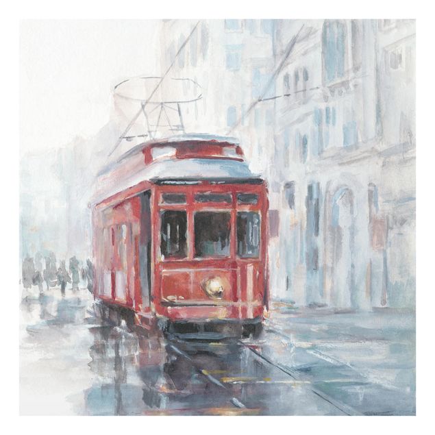 Deko Malerei Straßenbahn-Studie II