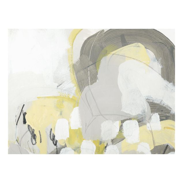 Wanddeko Malerei Zitronen im Nebel II