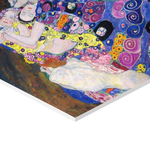 Wanddeko über Sofa Gustav Klimt - Die Jungfrau