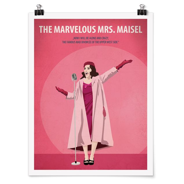 Wanddeko Büro Filmposter The Marvelous Mrs Maisel