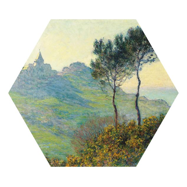 Wanddeko grün Claude Monet - Varengeville Abendsonne