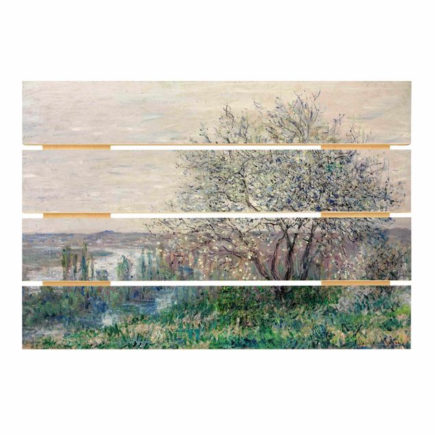 Holzbild - Claude Monet - Frühlingsstimmung - Querformat 2:3