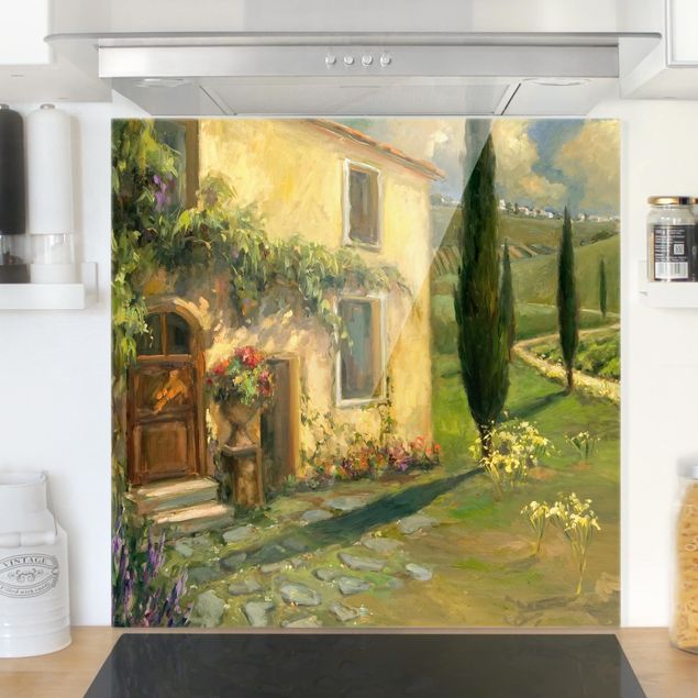 Küche Dekoration Italienische Landschaft - Zypresse