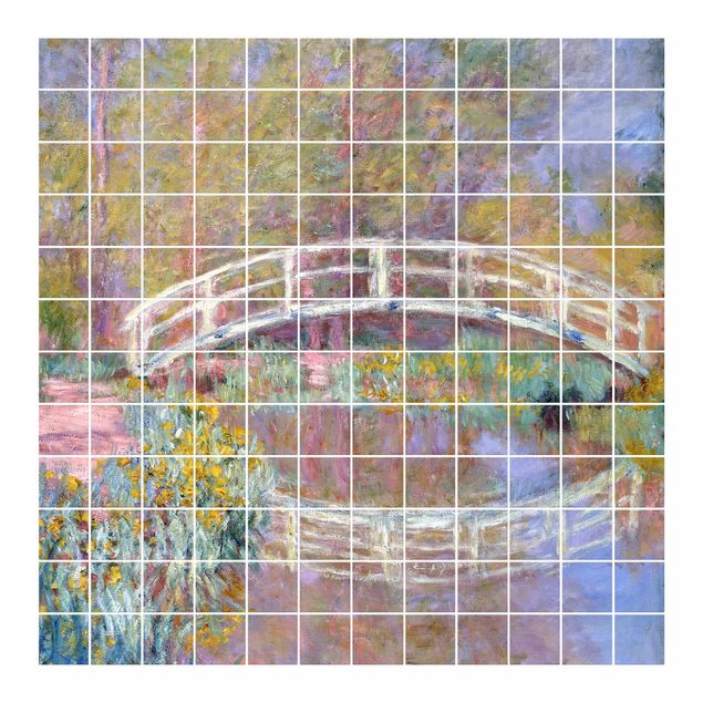 Wanddeko Malerei Claude Monet - Brücke Monets Garten