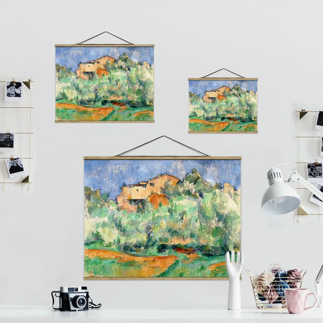 Wanddeko Esszimmer Paul Cézanne - Haus auf Anhöhe