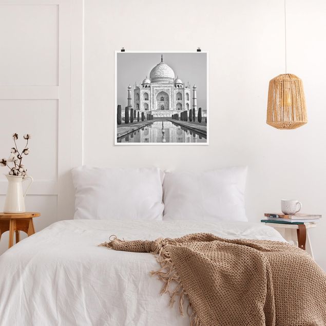 Wanddeko Architektur Taj Mahal mit Garten