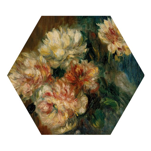 Wanddeko grün Auguste Renoir - Vase Pfingstrosen