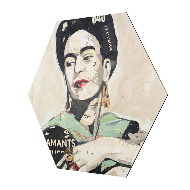 Wanddeko Treppenhaus Frida Kahlo - Collage No.4
