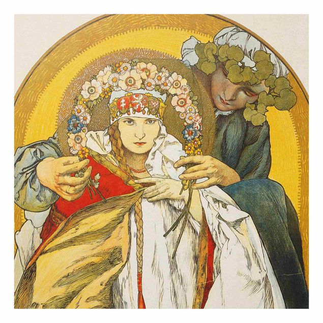 Kunststile Alfons Mucha - Plakat Tschechoslowakischen Republik